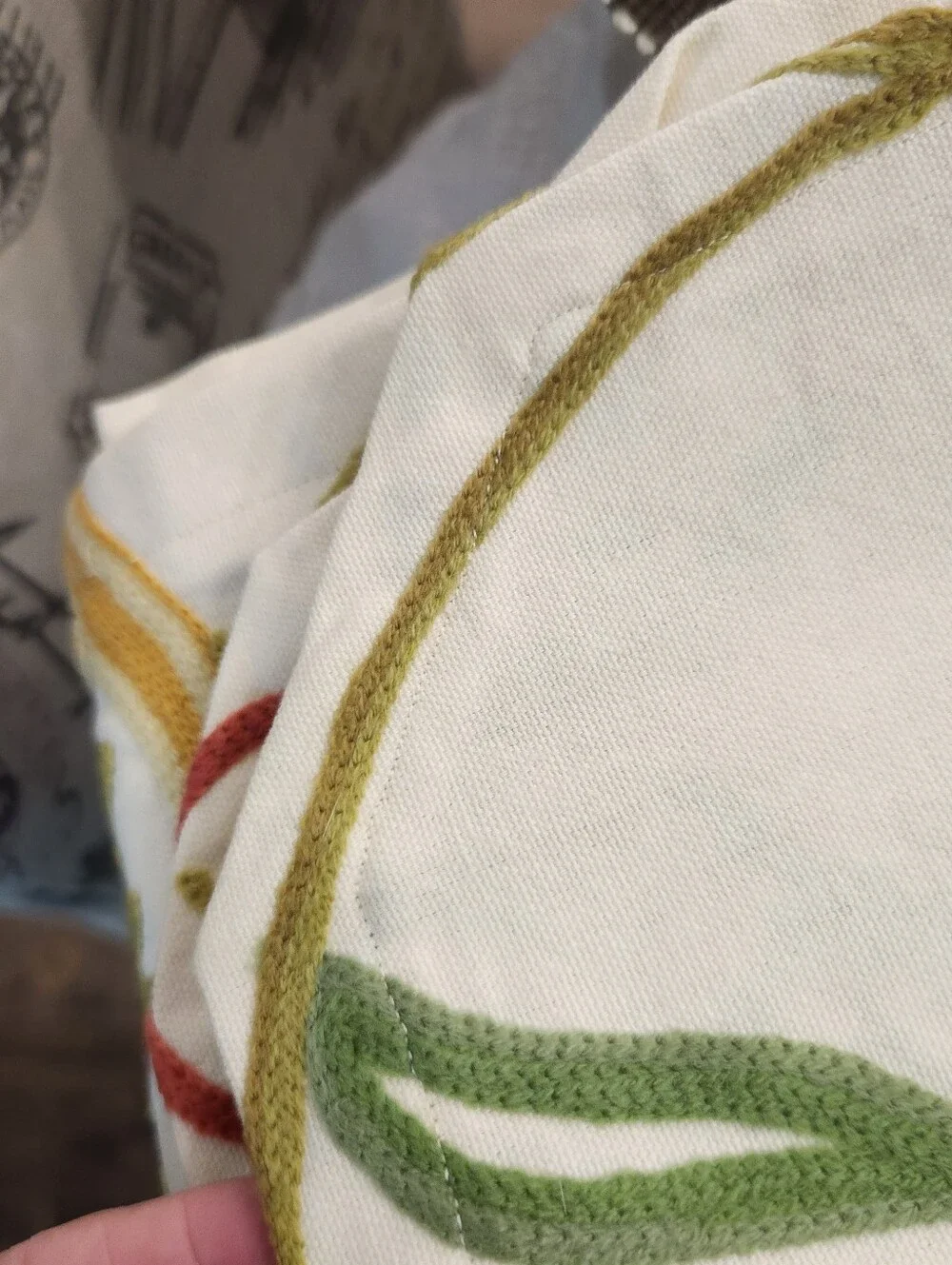 This Vintage Crewel Embroidery Table or Bed Cover.58 by 52